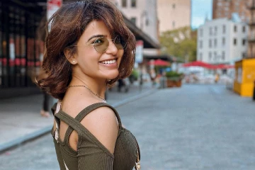 அமெரிக்காவில் ட்ரெண்டி உடையில் வலம் வந்த சமந்தா