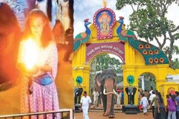 இலங்கையில் பலரையும் திரும்பிப் பார்க்க வைத்த ரஷ்ய யுவதி