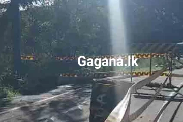 ප්‍රධාන මාර්ගයක බර වාහන ගමනාගමනය අත්හිටුවයි..