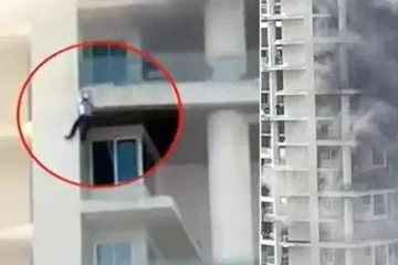 மும்பை கட்டிடத்தில் தீ விபத்து!  19-வது மாடியில்  தப்பிக்க முயன்றவர் பலி ..வைரலாகி வரும் அதிர்ச்சி வீடியோ