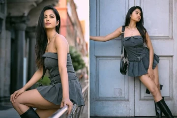 குட்டை பாவாடை அணிந்து கிளாமர் போட்டோ ஷுட் நடத்திய சீரியல் நடிகை காயு ஸ்ரீ