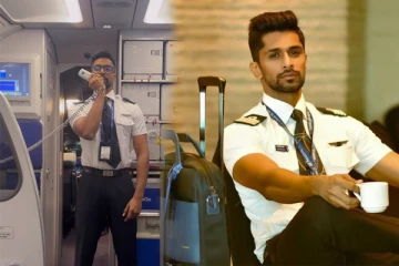 இளம்பெண்களின் மனதை கொள்ளையடித்த Pilot: வைரலாகும் வீடியோ!