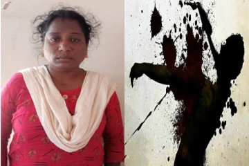 நடத்தை மீது சந்தேகப்பட்ட கணவரை கத்திரிக்கோலால் குத்தி கொன்ற மனைவி போலீசில் சரண்