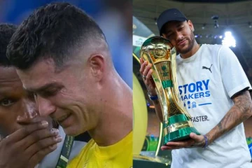 மைதானத்திலேயே கதறி அழுத ரொனால்டோ! விளையாடாமல் கோப்பையை தூக்கிய நெய்மர் (வைரல் புகைப்படம்)