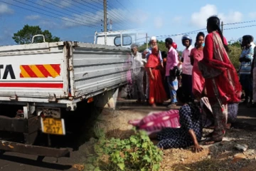 வவுனியாவில் கோர விபத்து! தாயும் மகளும் உடல் நசுங்கி பலி (Photos)