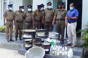 பெருமளவான கசிப்பு உற்பத்தி நிலையங்களை முற்றுகையிட்டது மதுவரி திணைக்களம்