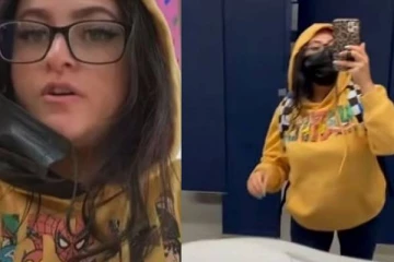 மகளைப் போல மாறுவேடம் பூண்டு கொண்டு பாடசாலை சென்ற  தாயார் ; காணொளியால் சிக்கினார்