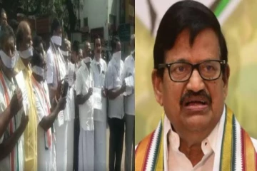 பேரறிவாளன் விடுதலை - வாயில் வெள்ளை துணி கட்டி காங்கிரஸ் கட்சி எதிர்ப்பு தெரிவித்து போராட்டம்!