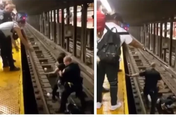 தண்டவாளத்தில் விழுந்து மயங்கிய பயணி.. நெருங்கிய ரயில்! துணிச்சலாக அதிகாரி செய்த செயல்! திக்.. திக்.. வீடியோ