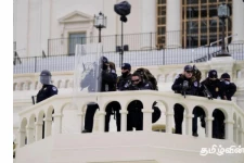 அமெரிக்க பாராளுமன்றத்தில் பதற்றம்! வாஷிங்டனில் ஊரடங்கு உத்தரவு