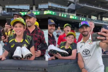 சிறுவனுக்கு பூட்ஸை பரிசளித்து சொன்ன வார்த்தையை காப்பாற்றிய ஸ்டார்க்! வைரல் வீடியோ