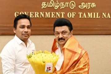 தமிழக முதலமைச்சரை சந்தித்த இராஜாங்க அமைச்சர் வியாழேந்திரன்