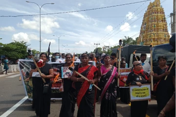 வலிந்து காணாமல் ஆக்கப்பட்டவர்களின் உறவினர்கள் மாபெரும் கவனயீர்ப்பு போராட்டம் (Video)