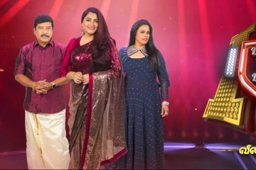 கலர்ஸ் தமிழ் டான்ஸ் vs டான்ஸ் சீசன் 2-ல் பேராசிரியர் ஞானசம்பந்தத்தை வரவேற்கும் குஷ்பு மற்றும் பிருந்தா மாஸ்டர்