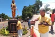 அக்கிராசன் மன்னன் சிலை கிளிநொச்சியில் திறந்து வைப்பு