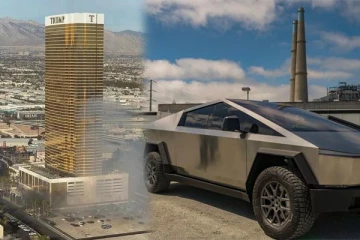 ட்ரம்ப் ஹொட்டல் முன் வெடித்த டெஸ்லா கார்: குறி ட்ரம்புக்கா எலான் மஸ்குக்கா?