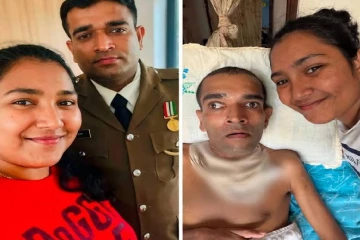 3 ஆண்டுகளாக படுக்கையில் காவல் அதிகாரி ; உரிமைகளை பெற்றுத்தர மனைவி கண்ணீர்க் கோரிக்கை