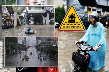 தாய்லாந்தில் கனமழையால் பெருக்கெடுத்த வெள்ளம்: சிரமத்தில் மக்கள்