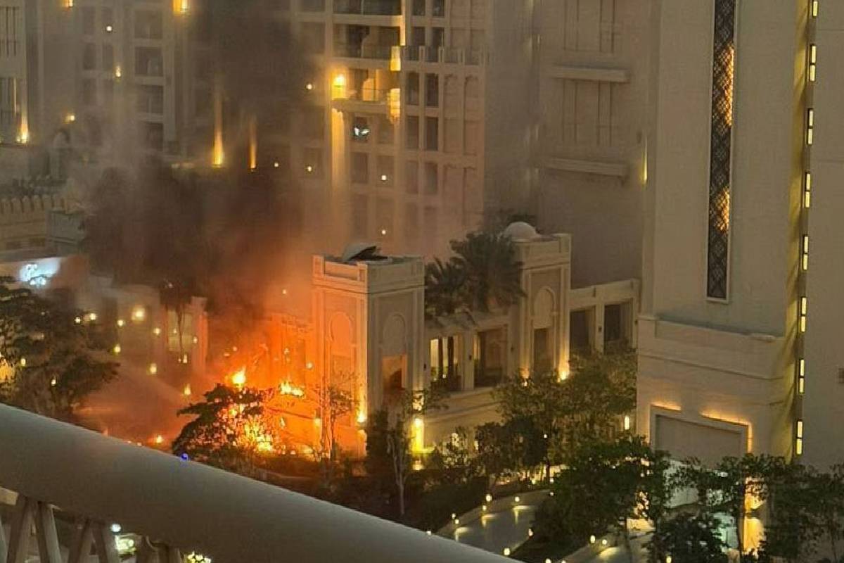 போர் பதற்றம் : துபாயில் சொகுசு விருந்தகம் மீது தாக்குதல் | War Tension Attack On Luxury Hotel In Dubai