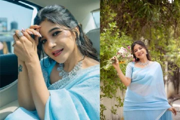 பிக் பாஸ் புகழ் சாக்ஷி அகர்வால் சேலையில் கலக்கல் ஸ்டில்ஸ்