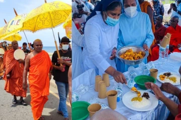 காலிமுகத்திடலில் ஈஸ்டர் தாக்குதல் நினைவு தினம் -பெருமளவு பௌத்த துறவிகள் பங்கேற்பு(photos)