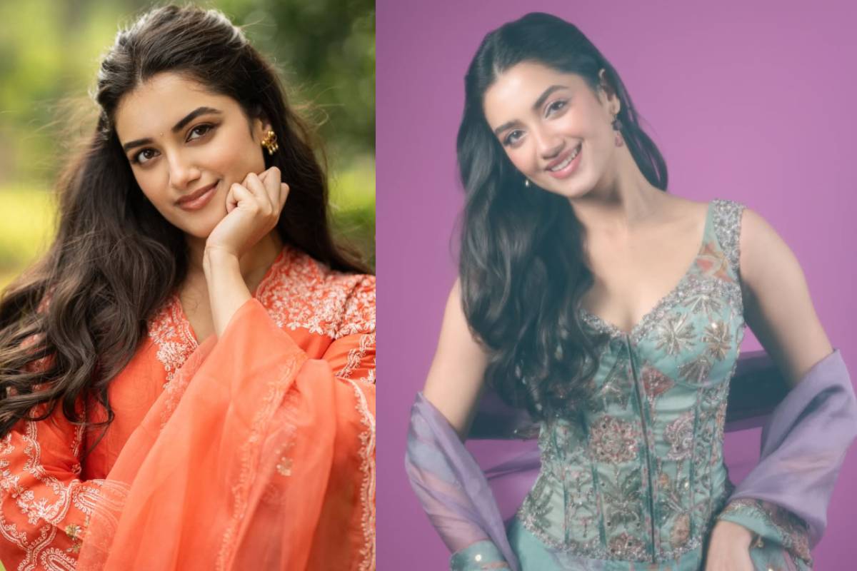 சேலையில் காந்தப்பார்வையிம் மின்னும் நடிகை பாக்யஸ்ரீ போர்ஸே.. | Kaantha Movie Actress Bhagyashri Borse Photoshoot