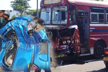 மட்டக்களப்பில் வாகன விபத்து: இருவர் வைத்தியசாலையில் அனுமதி (Photos)