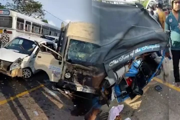 மட்டக்களப்பு சத்துருக்கொண்டான் பகுதியில் சற்று முன் பாரிய விபத்து: பலர் காயம்