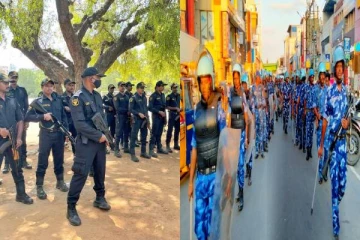 கோவையில் பெட்ரோல் குண்டு வீச்சு எதிரொலி - 1500 போலீசார் குவிப்பு