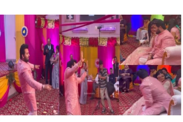 திடீரென மணமகளுக்கு இன்ப அதிர்ச்சி கொடுத்த மணமகன்... - வைரலாகும் மாஸ் வீடியோ..!