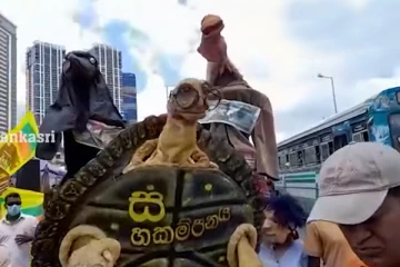 காலிமுகத்திடலில் 22ஆவது நாளாக தொடரும் போராட்டம் (Video)