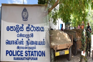 கிளிநொச்சியில் சட்டவிரோத மணல் அகழ்வில் ஈடுபட்ட நால்வர் கைது