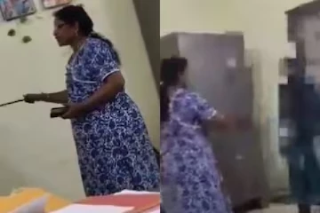 மாணவியை கண்மூடித்தனமாக தாக்கிய வார்டன் - பகீர் சிசிடிவி காட்சிகள்