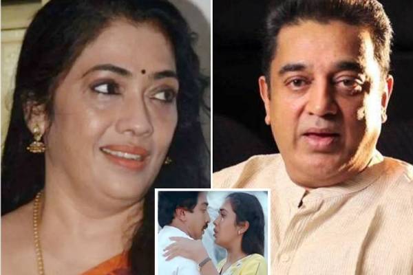 நடிகைக்கு சொல்லாமல் லிப்லாக் அடித்த கமல் ஹாசன்!! முத்தக்காட்சி பற்றி ஹீரோயின் ஓபன் டாக்.. | Rekha Punnagai Mannan Unplanned Kissing Kamal