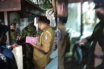 அலரிமாளிகையில் கூரிய ஆயுதத்துடன் போராட்டக்காரர்களிடம் சிக்கிய இராணுவ வீரர்