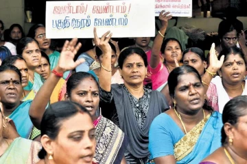 ஒரு வாரம்.. தொடர் போராட்டத்தில் ஈடுபட்ட ஆசிரியர்கள் கைது!