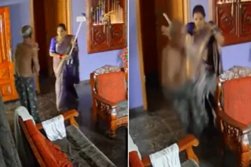 87 வயது மாமனாரை கொடூரமாக தாக்கி, தள்ளிவிட்ட மருமகள் - அதிர்ச்சி சிசிடிவி காட்சிகள்!