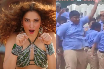 காவாலா பாடலுக்கு நடனமாடிய பள்ளி மாணவர்கள்.. வைரலாகும் வீடியோ