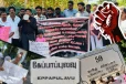 கேப்பாப்புலவு காணிகளை விடுவிக்கக் கோரி இராணுவ முகாமுக்கு முன்பாக போராட்டம்