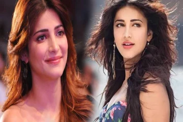 சிவப்பு சேலையில் ஜொலிக்கும் ஸ்ருதிஹாசன்... குவியும் லைக்குகள்