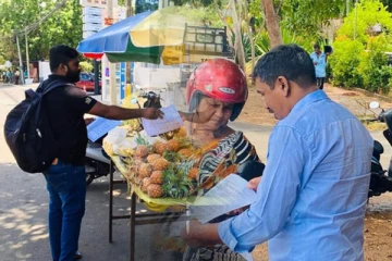 வடக்கு கிழக்கில் சமஷ்டியை வலியுறுத்தி துண்டுப்பிரசுர விநியோகம்