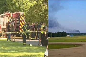 புறப்பட்ட சிறிது நேரத்தில் விழுந்து நொறுங்கிய விமானம்: ஆறு பேர் பலி