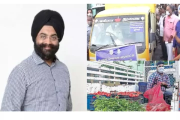 நடமாடும் வாகனங்கள் மூலம் காய்கறி, பழங்கள் விற்பனை - ககன்தீப் சிங் தொடங்கி வைத்தார்!