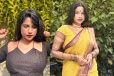 மாடர்ன், சேலை லுக்கில் அசத்தும் கேப்ரியல்லா செல்லஸ்..