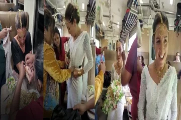 இலங்கை மணமகள் போல் மாறிய வெளிநாட்டுப் பெண்!