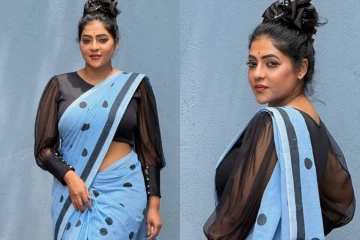 வித்தியாசமான ஹேர் ஸ்டைலில் புடவையில் ரேஷ்மா பசுபுலேட்டி வெளியிட்ட போட்டோஸ்