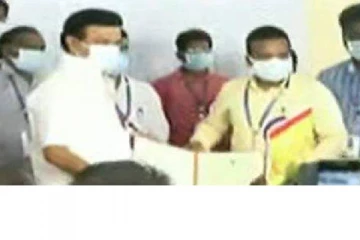 வெற்றி சான்றிதழைப் பெற்றார் முக ஸ்டாலின்