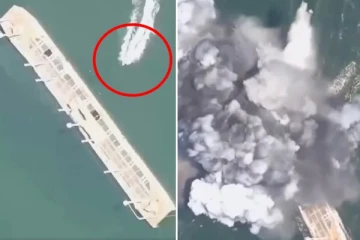 உக்ரைனின் மிகப்பெரிய உளவு கப்பலை மூழ்கடித்த ரஷ்யா: பரபரப்பான வீடியோ ஆதாரம்!