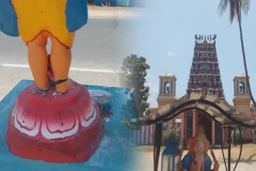 யாழில் விசமிகளின் நாசகார செயல் - பிள்ளையார் சிலை உடைப்புக்கு முயற்சி..!