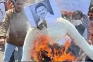 மீண்டும் பூதாகாரமாகும் மாணவி  லாவண்யா  விவகாரம்;  எரிக்கப்பட்ட முதல்வர் ஸ்டாலின் உருவப்படம்!